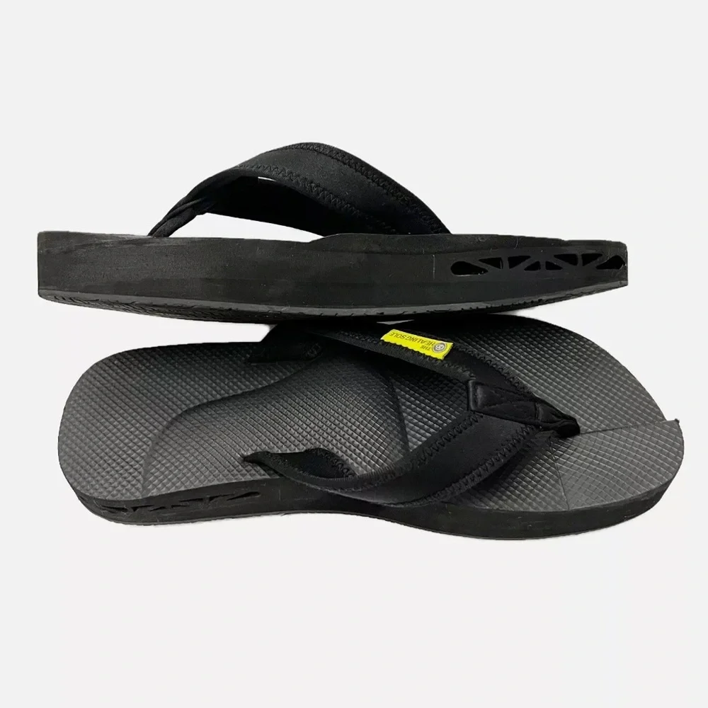 (S2)‎ The Healing Sole- Black For Plantar Fasciitis Men's Size 12.5 Flip Flops